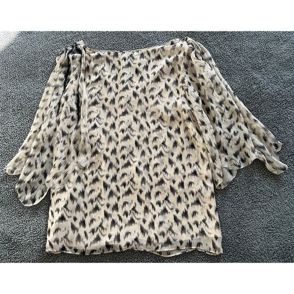 3.1 Phillip Lim Ivory Black Silk Beaded Romantic Boho Glam Blouse Top Sz 8 $785 - Picture 12 of 16